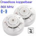 Rookmelder ASD-10QR, draadloos koppelbaar, 10 jaar batt.